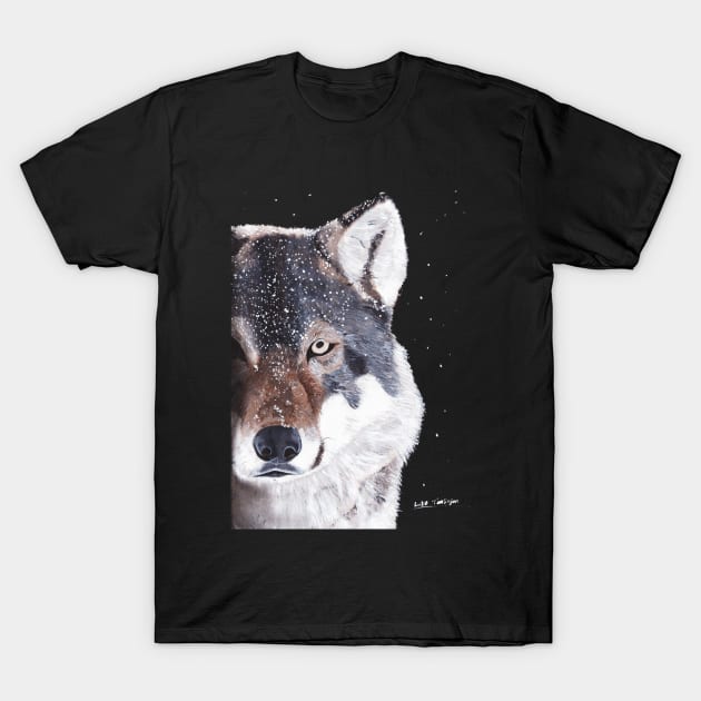 Wolf Face T-Shirt by lucafon18